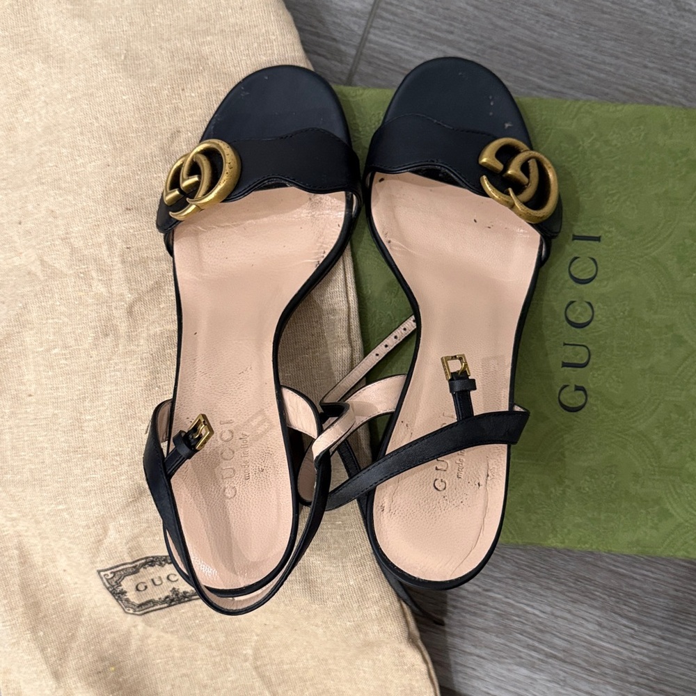 *Authentic* Gucci GG Quarter Strap Sandal - Picture 6 of 9